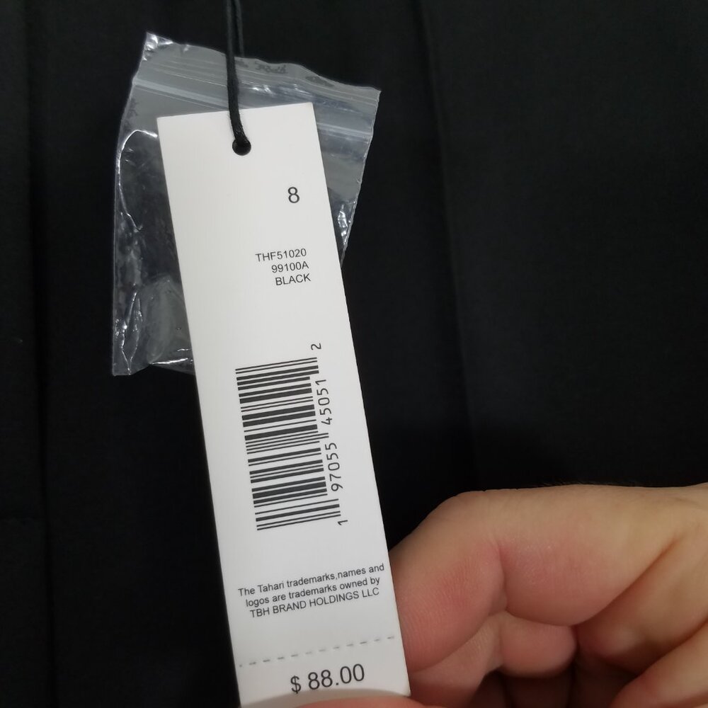 NWT T Tahari High Rise Dress Pants Black Size 8 - Picture 4 of 8